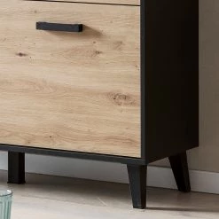Norrwood Commode Argenteuil I - Imitation chêne artisan / Noir -Commodes Soldes 1000304825 211027 10522500198 DETAILS P000000001000304825