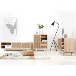 Norrwood Buffet Pini II - Cannage / Placage en bois véritable - Naturel / Paulownia 9 Norrwood Buffet Pini II - Cannage / Placage en bois véritable - Naturel / Paulownia -Commodes Soldes 1000310551 211125 11183700165 MOOD DETAILS P000000001000310551 mood