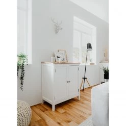 Ridgevalley Buffet Bombita - Blanc / Imitation chêne artisan -Commodes Soldes 1000310610 211118 060556000024 MOOD DETAILS P000000001000310610 mood