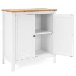 Ridgevalley Buffet Bombita - Blanc / Imitation chêne artisan -Commodes Soldes 1000310610 211118 060556000056 DETAILS P000000001000310610