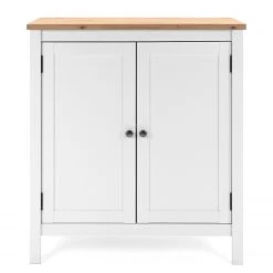 Ridgevalley Buffet Bombita - Blanc / Imitation chêne artisan -Commodes Soldes 1000310610 211118 060556000078 DETAILS P000000001000310610