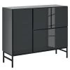 Now! by hülsta Buffet now to go colour II - Gris diamant brillant / Gris diamant