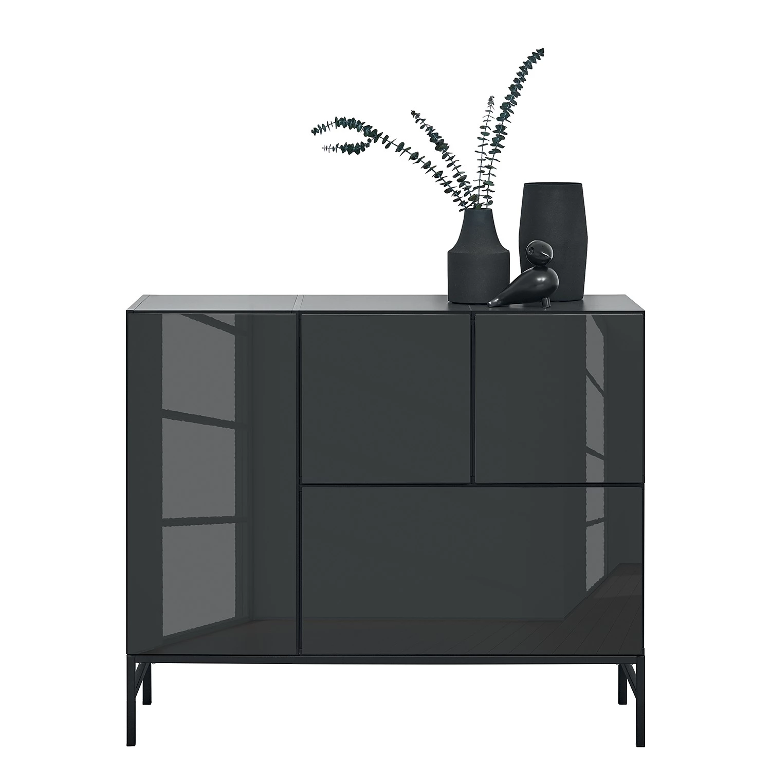 Now! by hülsta Buffet now to go colour II - Gris diamant brillant / Gris diamant 2 Now! by hülsta Buffet now to go colour II - Gris diamant brillant / Gris diamant – Image 2