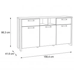 Loftscape Buffet Ravenswood -Commodes Soldes 1000311671 211126 150050000516 SKETCH DETAILS P000000001000311671 sketch