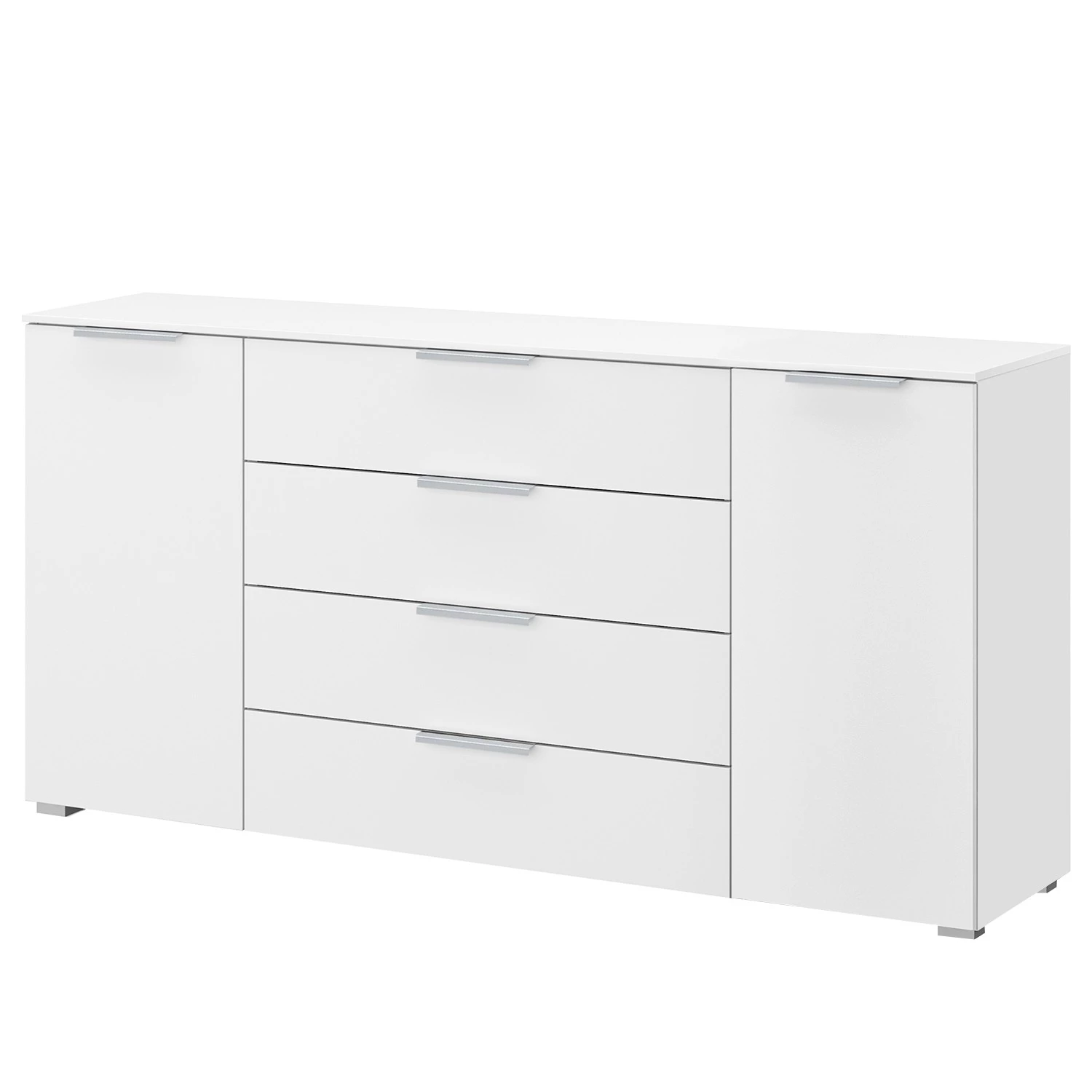 Commode SKØP x4+2 - Blanc alpin - Aluminium 1 Commode SKØP x4+2 - Blanc alpin - Aluminium