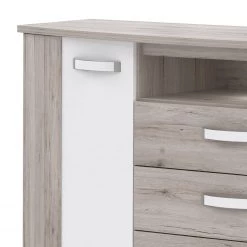 Loftscape Buffet Rubik - Imitation chêne de sable / Blanc brillant -Commodes Soldes 1000328747 220204 15304700060 DETAILS P000000001000328747