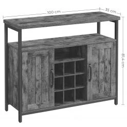 Red Living Buffet Gowan III - Marron / Noir 15 Red Living Buffet Gowan III - Marron / Noir -Commodes Soldes 1000329417 220203 161553000500 SKETCH DETAILS P000000001000329417 sketch