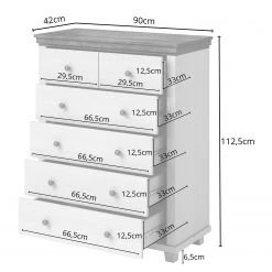 Loftscape Commode Emmanuela - Vert foncé - 6 -Commodes Soldes 1000335877 220225 500 SKETCH DETAILS P000000001000335877 sketch