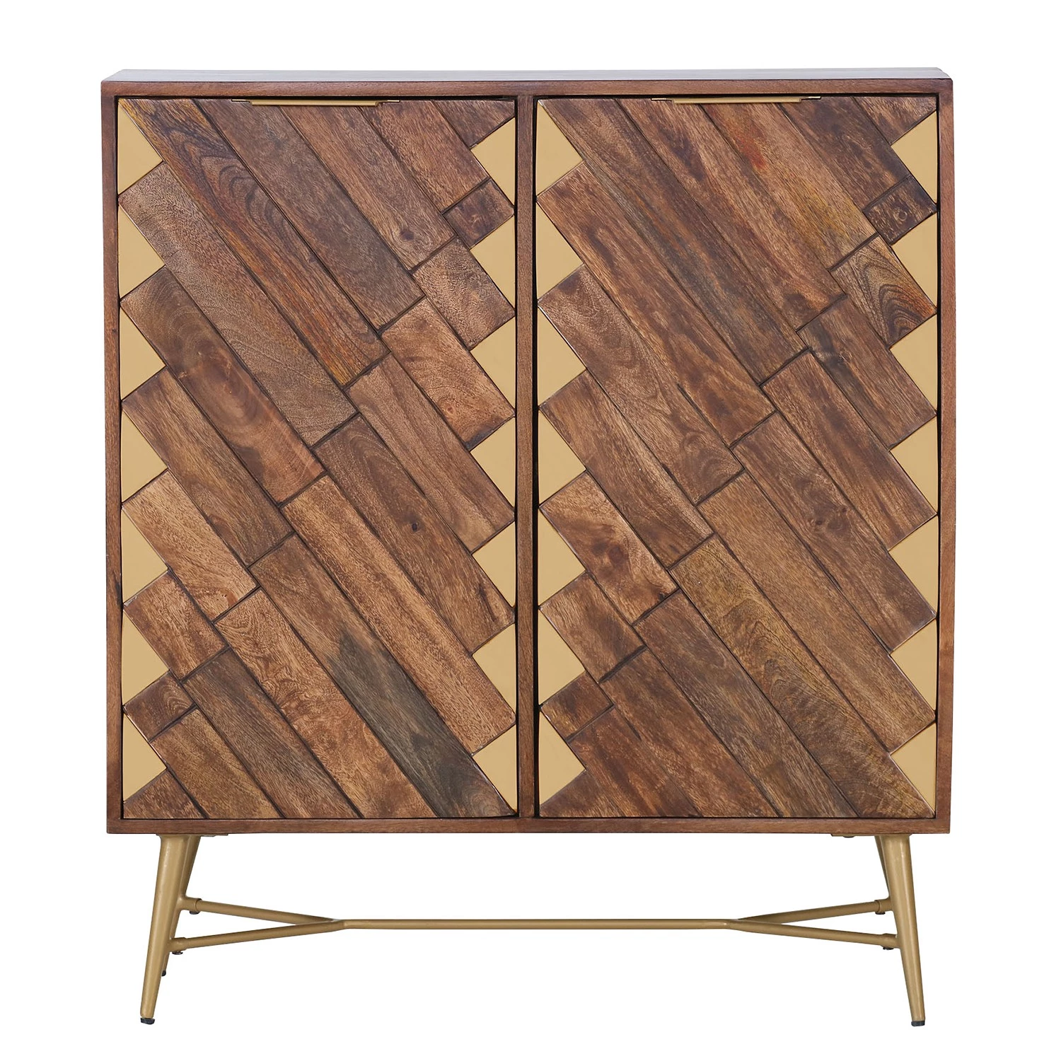 Red Living Buffet haut Nook - Manguier massif / Métal - Manguier / Doré 4 Red Living Buffet haut Nook - Manguier massif / Métal - Manguier / Doré – Image 4