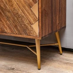 Red Living Buffet haut Nook - Manguier massif / Métal - Manguier / Doré 22 Red Living Buffet haut Nook - Manguier massif / Métal - Manguier / Doré -Commodes Soldes 1000341972 220331 063 DETAILS P000000001000341972