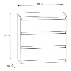 Loftscape Commode Optima III - Blanc mat -Commodes Soldes 1000348077 220603 500 SKETCH DETAILS P000000001000348077 sketch