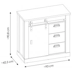 Ridgevalley Buffet Shutter II - Imitation pin blanc 16 Ridgevalley Buffet Shutter II - Imitation pin blanc -Commodes Soldes 1000348675 220505 500 SKETCH DETAILS P000000001000348675 sketch