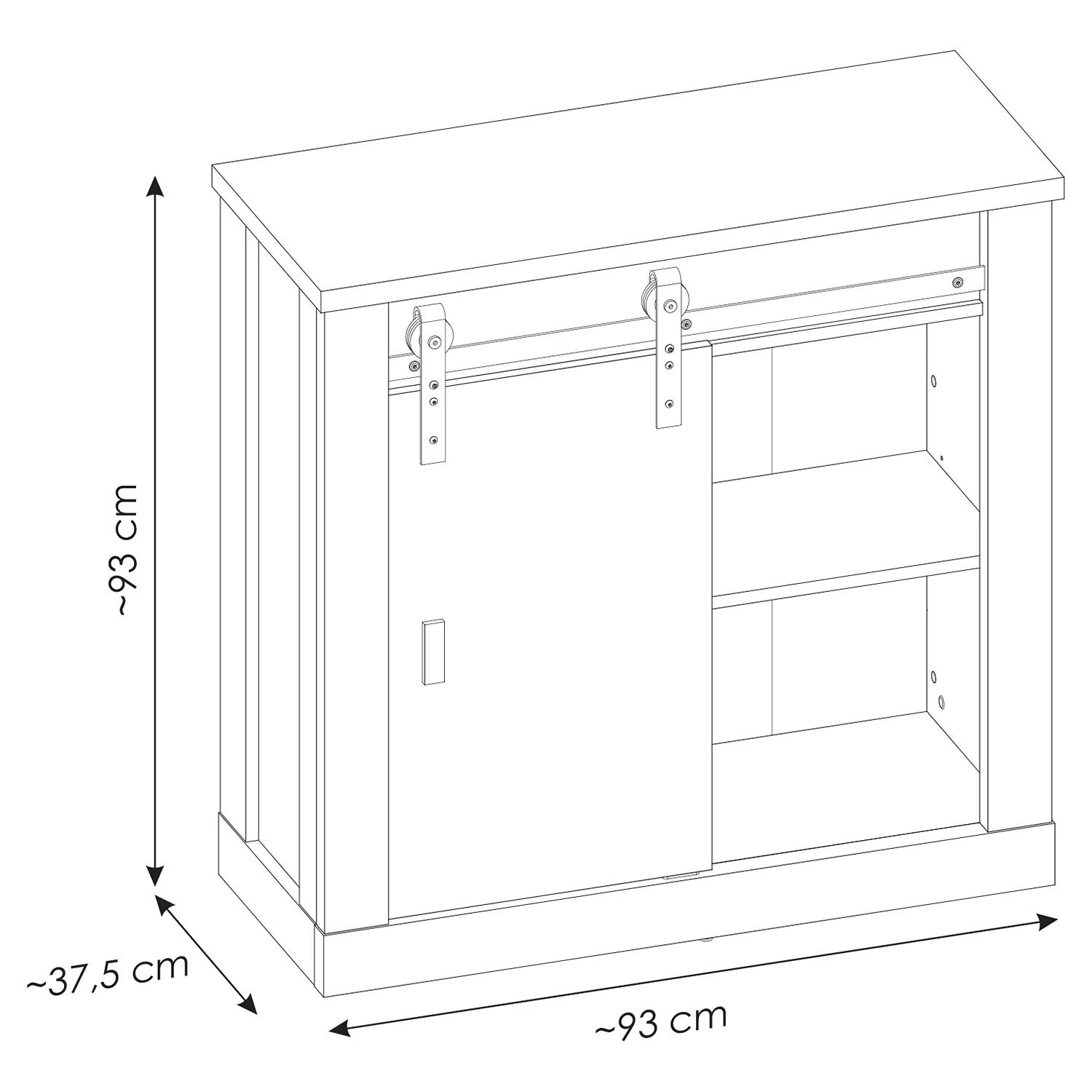 Ridgevalley Buffet Shutter I - Imitation pin blanc 6 Ridgevalley Buffet Shutter I - Imitation pin blanc – Image 6