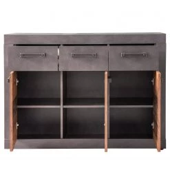 Trendteam Buffet Indy II - Imitation bois recyclé / Anthracite -Commodes Soldes 1000353496 220520 031 DETAILS P000000001000353496