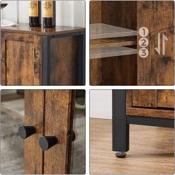 Red Living Buffet Toulouse II - Marron / Noir 14 Red Living Buffet Toulouse II - Marron / Noir -Commodes Soldes 1000355221 220601 031 DETAILS P000000001000355221