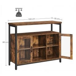 Red Living Buffet Toulouse I - Marron / Noir 13 Red Living Buffet Toulouse I - Marron / Noir -Commodes Soldes 1000355223 220601 500 SKETCH DETAILS P000000001000355223 sketch