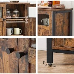 Red Living Buffet Toulouse III - Marron / Noir -Commodes Soldes 1000355225 220601 031 DETAILS P000000001000355225