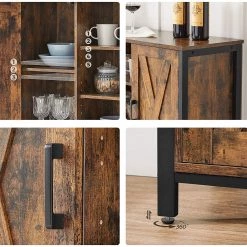 Red Living Buffet Towa I - Marron / Noir 14 Red Living Buffet Towa I - Marron / Noir -Commodes Soldes 1000355227 220601 032 DETAILS P000000001000355227