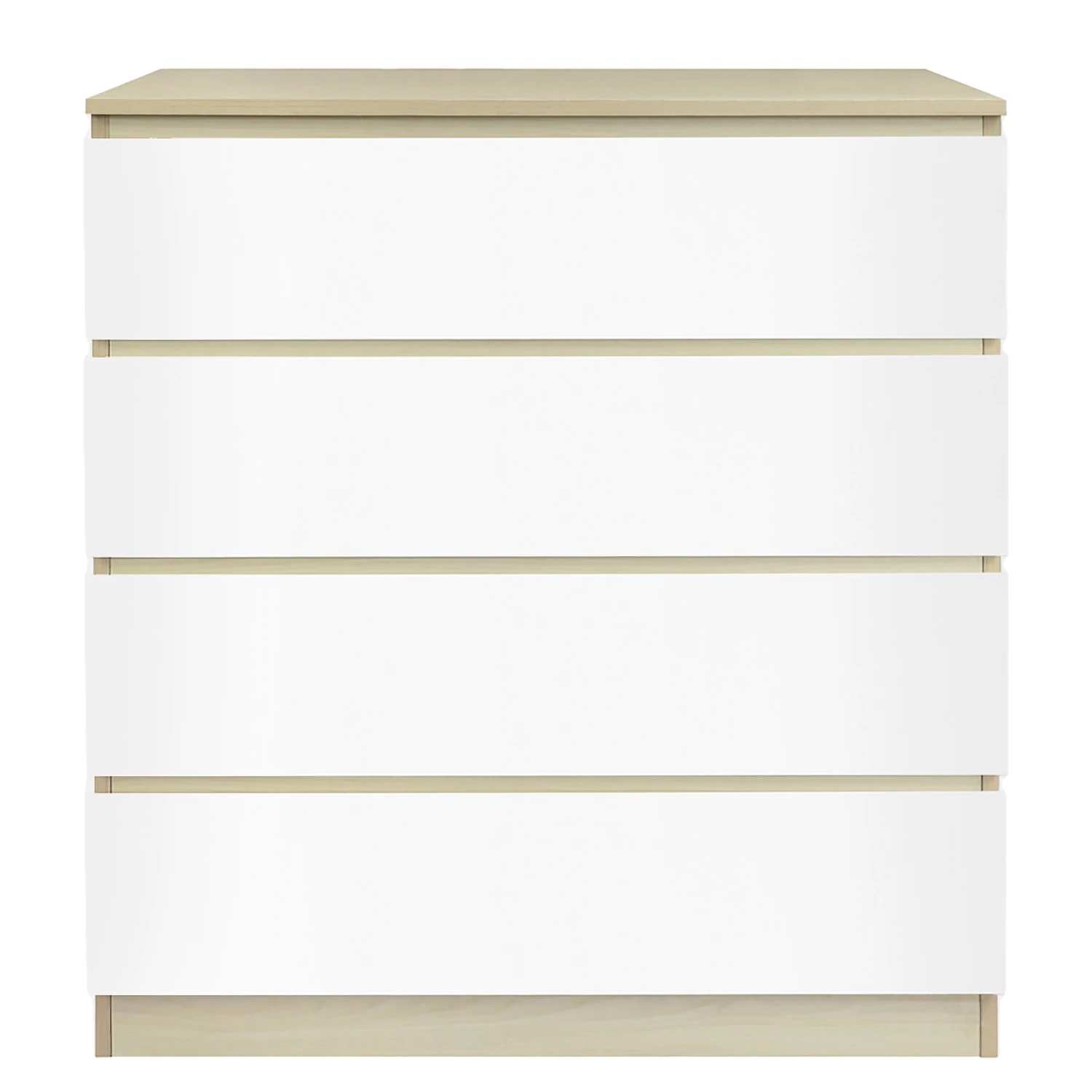 Norrwood Commode Splendid Night - Blanc brillant / Imitation chêne Sonoma 3 Norrwood Commode Splendid Night - Blanc brillant / Imitation chêne Sonoma – Image 3