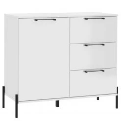 Loftscape Buffet Ozora - Blanc brillant / Blanc mat