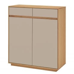 Voss Meuble à chaussures V100 II - Partiellement en chêne massif - Taupe