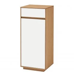 Voss Meuble à chaussures V100 III - Partiellement en chêne massif - Blanc