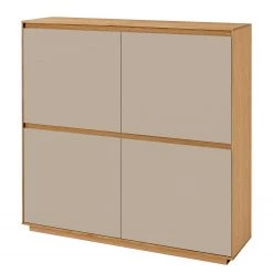 Voss Meuble à chaussures V100 I - Partiellement en chêne massif - Taupe