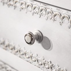 Ridgevalley Commode Missoula - Manguier massif - Blanc vintage -Commodes Soldes 1000359912 220624 033 DETAILS P000000001000359912