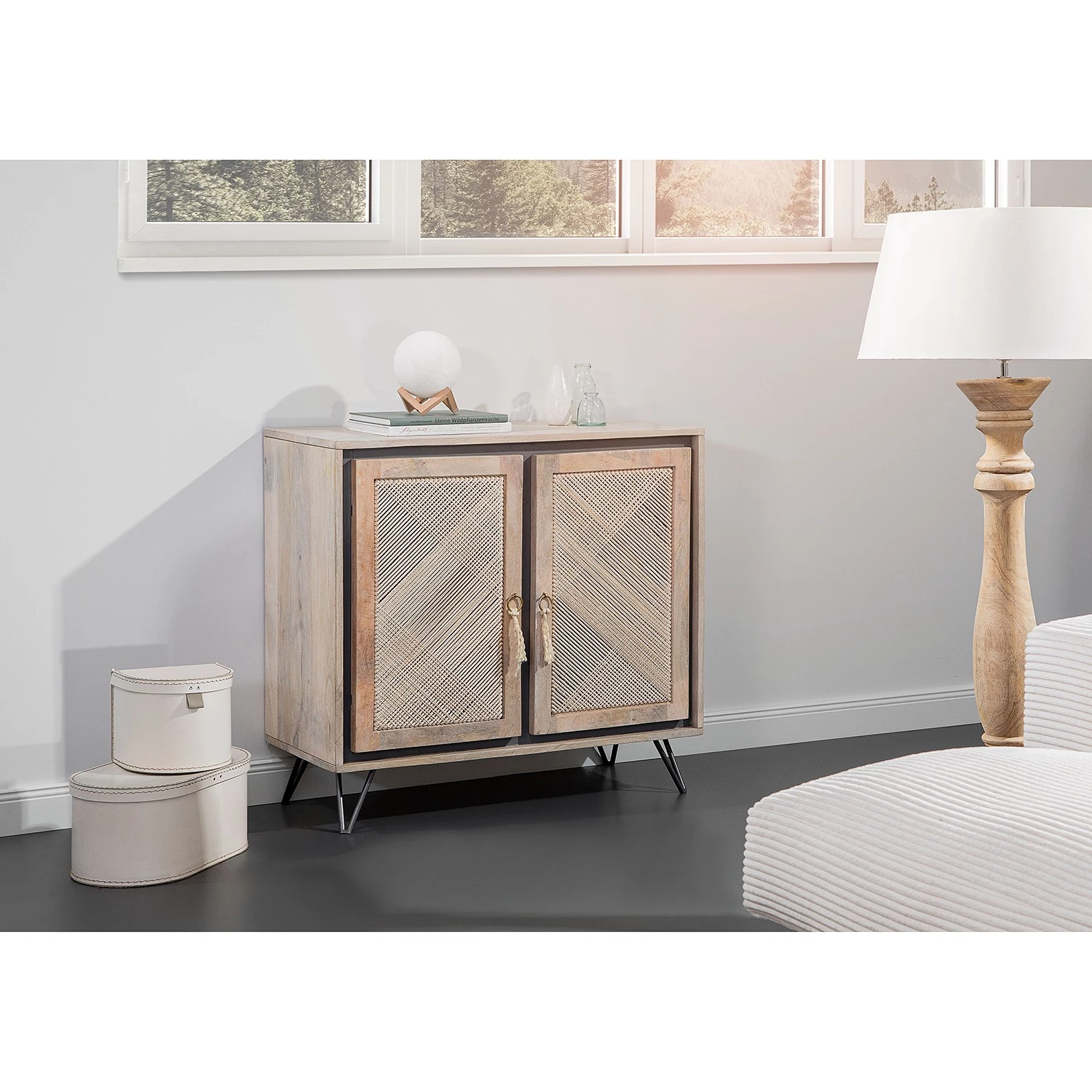 Ridgevalley Buffet Lumby - Manguier massif - Manguier clair / Gris 2 Ridgevalley Buffet Lumby - Manguier massif - Manguier clair / Gris – Image 2