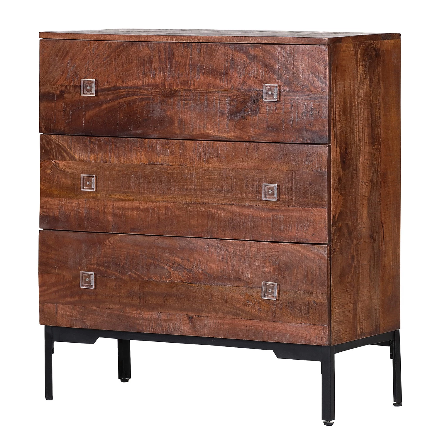 Red Living Commode Telados - Manguier massif / Métal - Manguier foncé / Noir 1 Red Living Commode Telados - Manguier massif / Métal - Manguier foncé / Noir