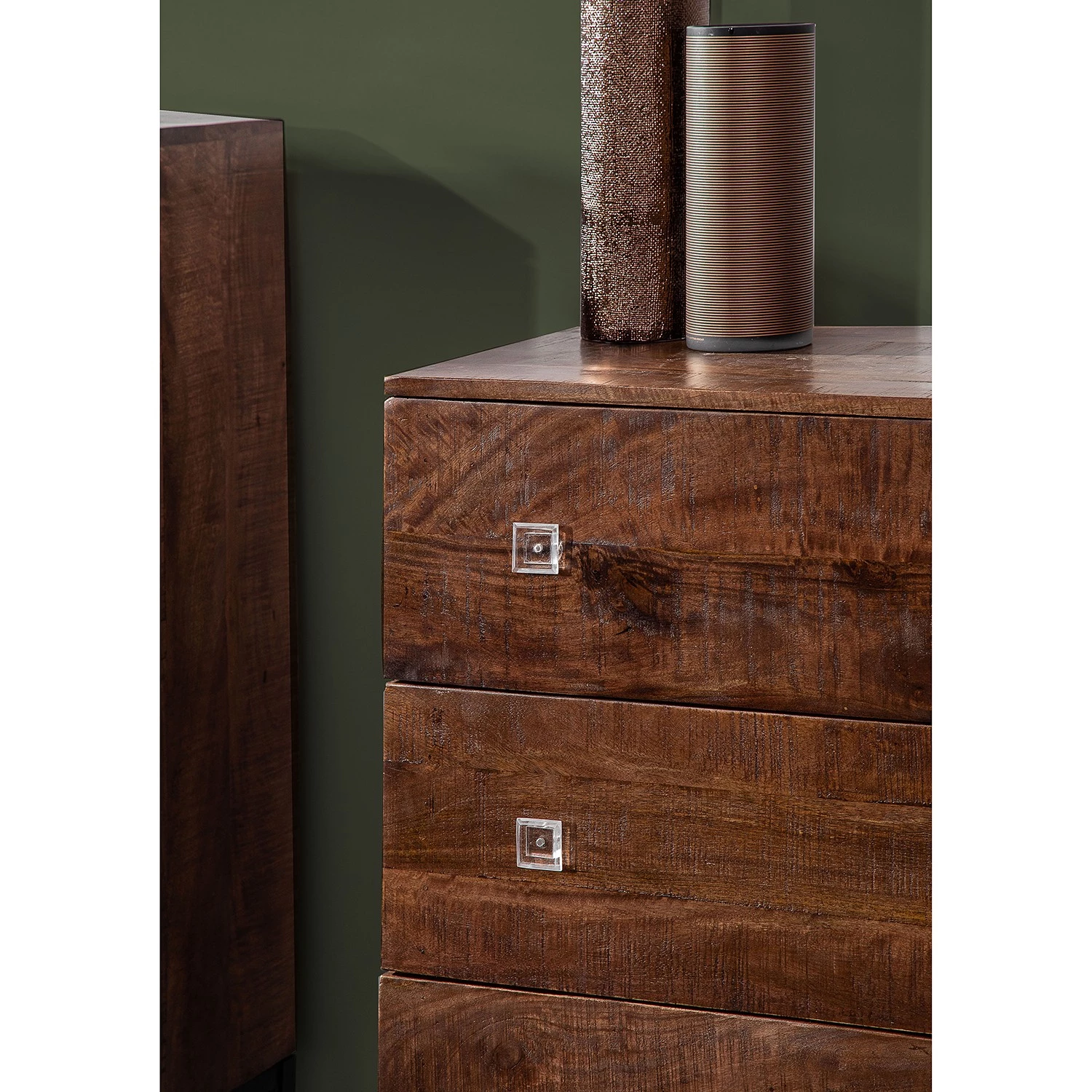 Red Living Commode Telados - Manguier massif / Métal - Manguier foncé / Noir 6 Red Living Commode Telados - Manguier massif / Métal - Manguier foncé / Noir – Image 6