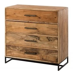 Ars manufacti Commode Woodson - Acacia massif / Métal - Acacia Marron clair