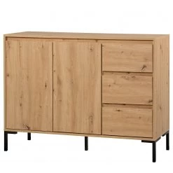 Loftscape Buffet Brochet II - Imitation chêne / Noir