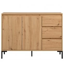 Loftscape Buffet Brochet II - Imitation chêne / Noir -Commodes Soldes 1000363050 220704 030 DETAILS P000000001000363050