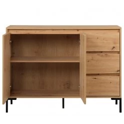 Loftscape Buffet Brochet II - Imitation chêne / Noir -Commodes Soldes 1000363050 220704 032 DETAILS P000000001000363050