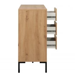 Loftscape Buffet Brochet II - Imitation chêne / Noir -Commodes Soldes 1000363050 220704 035 DETAILS P000000001000363050