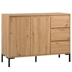 Loftscape Buffet Brochet II - Imitation chêne / Noir -Commodes Soldes 1000363050 220704 038 DETAILS P000000001000363050