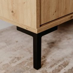 Loftscape Buffet Brochet II - Imitation chêne / Noir -Commodes Soldes 1000363050 220704 040 DETAILS P000000001000363050