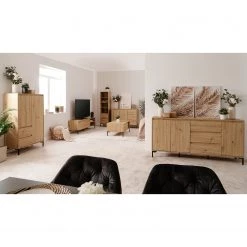 Loftscape Buffet Brochet I - Imitation chêne / Noir -Commodes Soldes 1000363057 220704 022 MOOD DETAILS P000000001000363057 mood