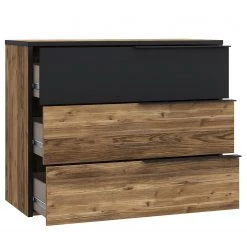 Loftscape Commode Huy - Imitation pin des Alpes / Noir -Commodes Soldes 1000363079 220819 030 DETAILS P000000001000363079