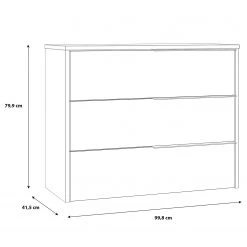 Loftscape Commode Huy - Imitation pin des Alpes / Noir -Commodes Soldes 1000363079 220819 500 SKETCH DETAILS P000000001000363079 sketch