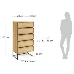 Red Living Commode Tabora II - Placage en bois véritable - Chêne -Commodes Soldes 1000363969 220714 500 SKETCH DETAILS P000000001000363969 sketch