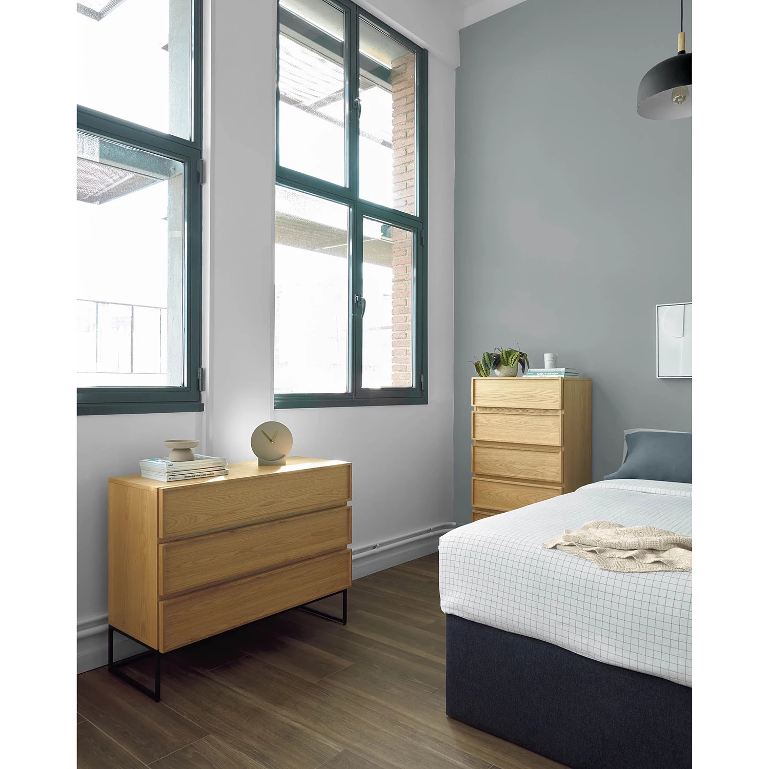 Red Living Commode Tabora I - Placage en bois véritable - Chêne 2 Red Living Commode Tabora I - Placage en bois véritable - Chêne – Image 2