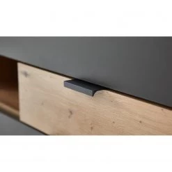 Fashion For Home Meuble à chaussures Leox - Avec éclairage inclus - Graphite / Imitation chêne artisan -Commodes Soldes 1000364253 220719 040 DETAILS P000000001000364253