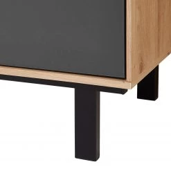 Fashion For Home Meuble à chaussures Leox - Avec éclairage inclus - Graphite / Imitation chêne artisan -Commodes Soldes 1000364253 220719 045 DETAILS P000000001000364253