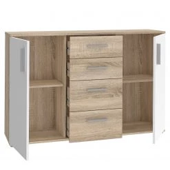 Loftscape Buffet Kiltealy II - Blanc / Imitation chêne Sonoma -Commodes Soldes 1000364871 220722 031 DETAILS P000000001000364871