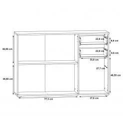 Loftscape Buffet Kiltealy III - Blanc / Imitation chêne Sonoma -Commodes Soldes 1000364879 220722 501 SKETCH DETAILS P000000001000364879 sketch
