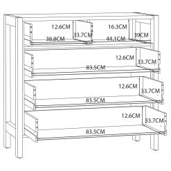 Loftscape Buffet Thurles II - Imitation chêne Sonoma / Blanc 13 Loftscape Buffet Thurles II - Imitation chêne Sonoma / Blanc -Commodes Soldes 1000364902 220722 501 SKETCH DETAILS P000000001000364902 sketch