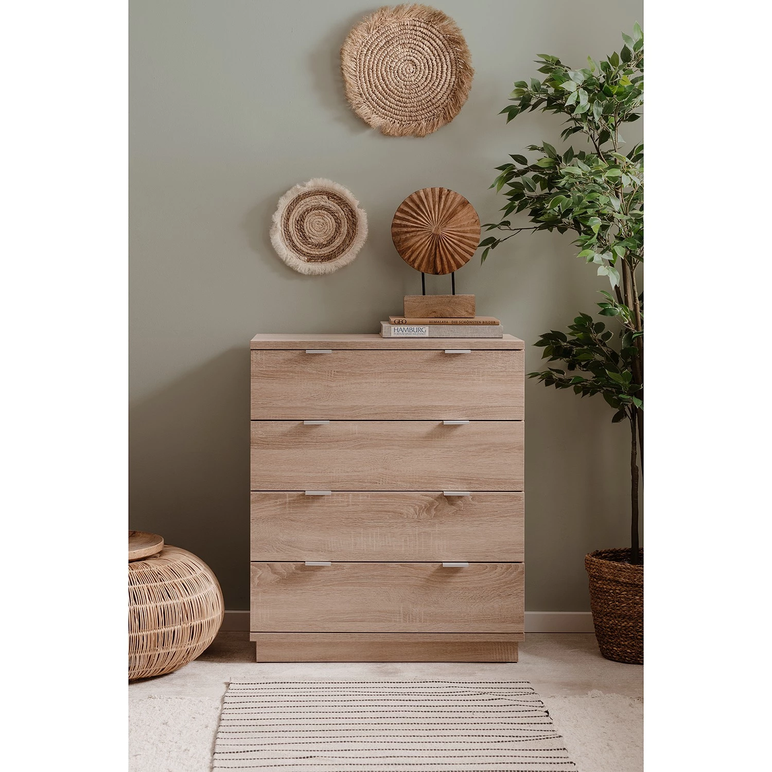 Loftscape Buffet Alcester II - Imitation chêne Sonoma 2 Loftscape Buffet Alcester II - Imitation chêne Sonoma – Image 2