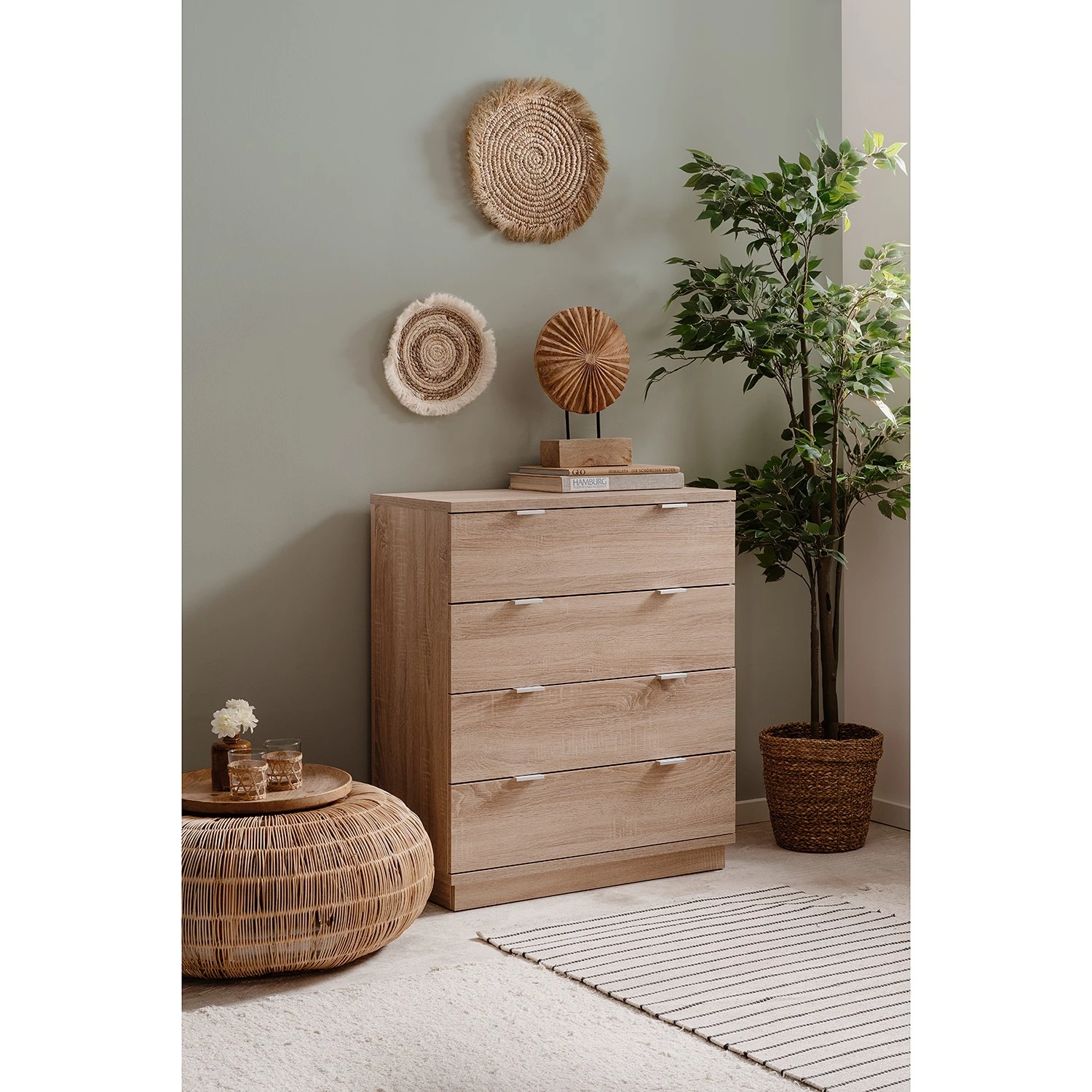 Loftscape Buffet Alcester II - Imitation chêne Sonoma 3 Loftscape Buffet Alcester II - Imitation chêne Sonoma – Image 3